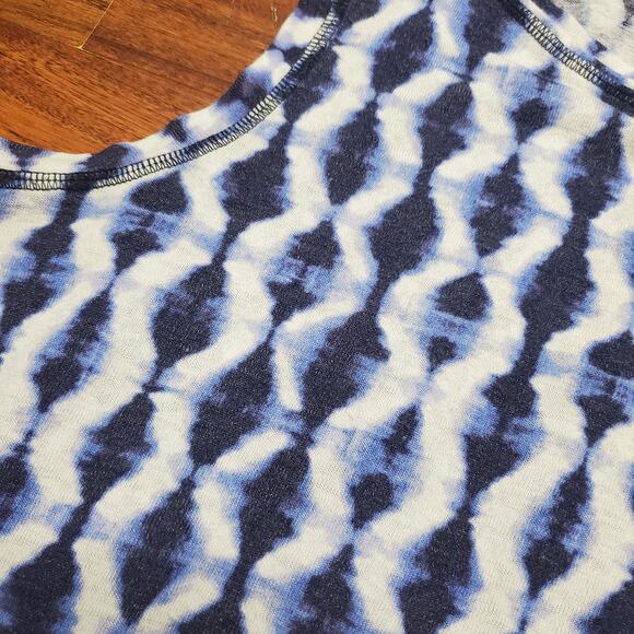 Athleta Breezy Tank Top S Blue Abstract Print Sleeveless Athleisure Women's - Picture 6 of 13